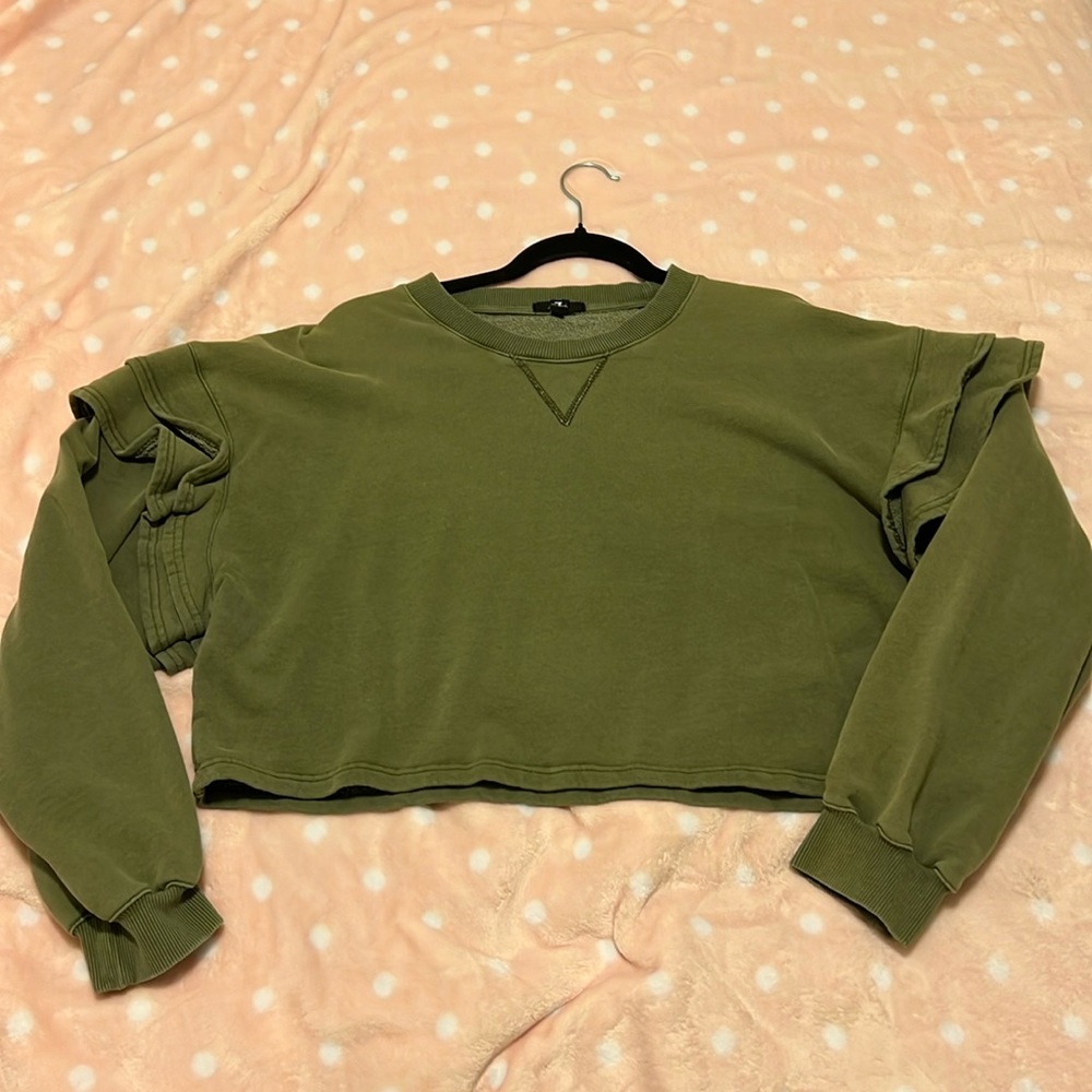 7 For All Man Kind Cropped sweater